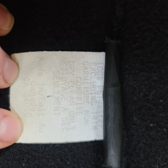 Black and Brown Leather Fleece Vest - Picture 7 of 9